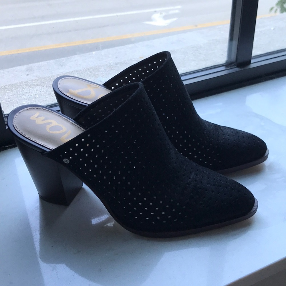 NWT Sam Edelman suede mules